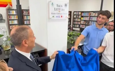 Un ulivo a scuola e la sala lettura per Maria Cristina